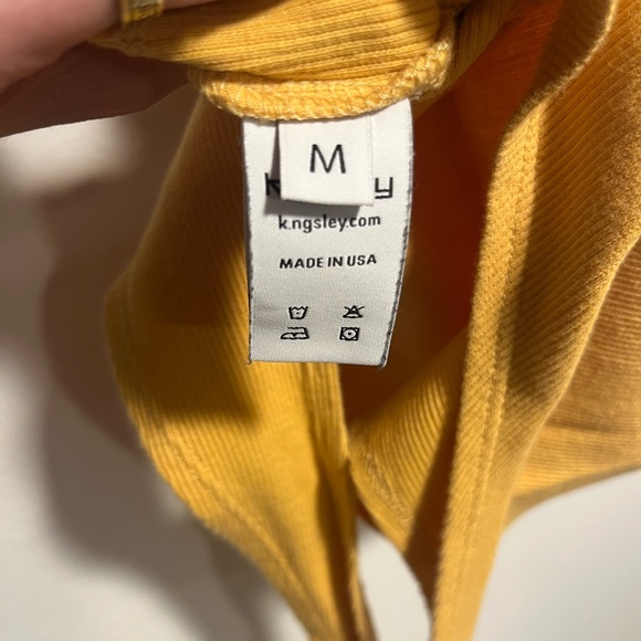 K.NGSLEY Ocre “Race Her” Ribbed Halter Tank - Picture 8 of 9